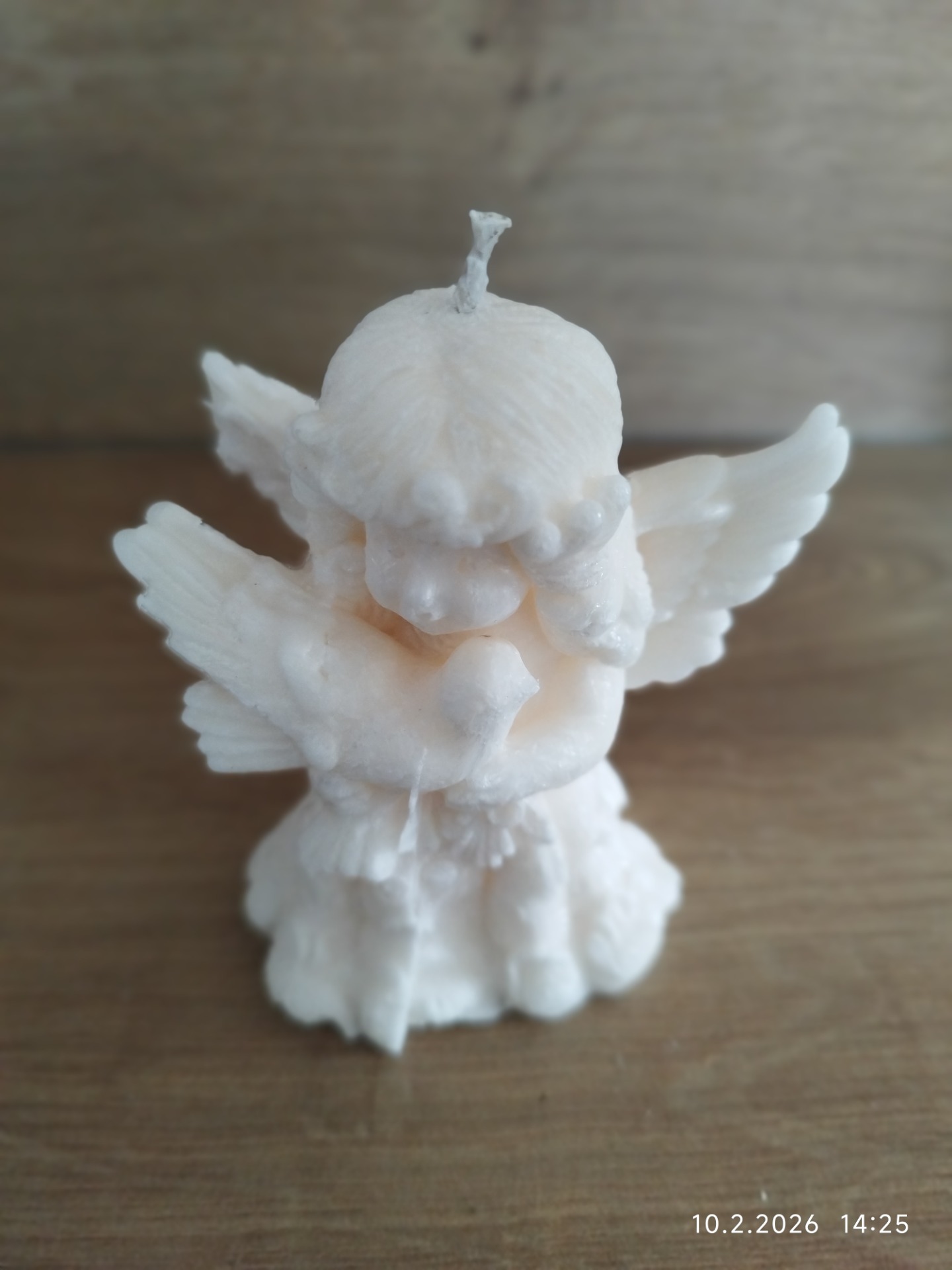 Anděl s ptáčkem 50,- Kč 